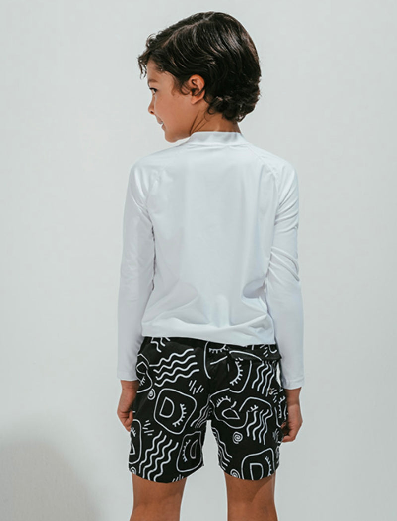 BOYS' BOHO NOIR SWIM TRUNKS