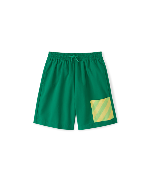 Board Short in Gramercy Green Swimwear